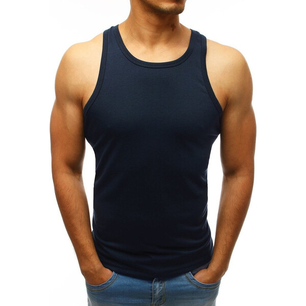 BASIC Tmavomodré pánske tielko rx3496 56217059