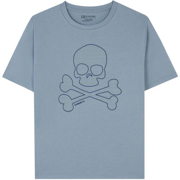 Scalpers Tričko Magic Skull modrá / modrosivá 62316001