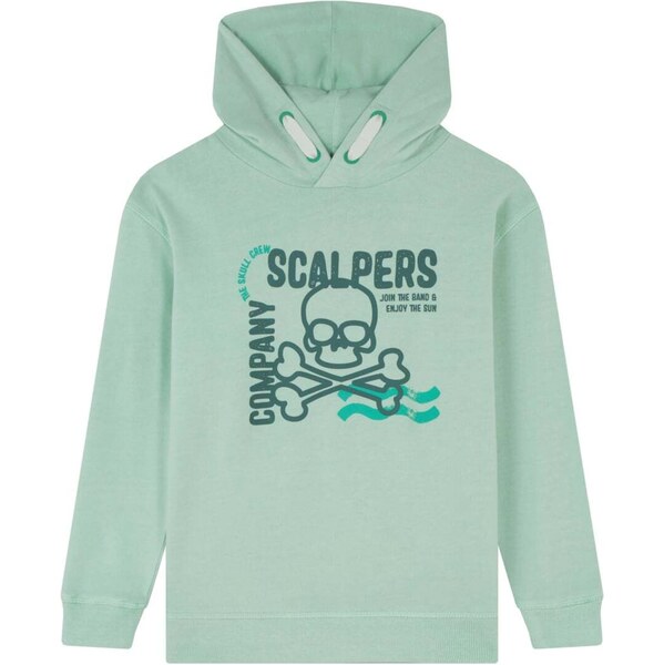 Scalpers Mikina Stroke svetlozelená / tmavozelená 62316005