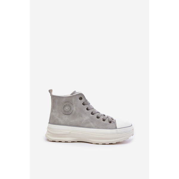 Big Star Shoes Ocieplane Trampki Damskie Na Platformie Big Star 66661265