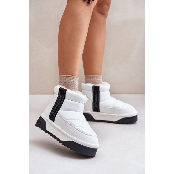 Niskie Śniegowce Na Grubej Podeszwie D.Franklin DFSH371011 Białe 66661302