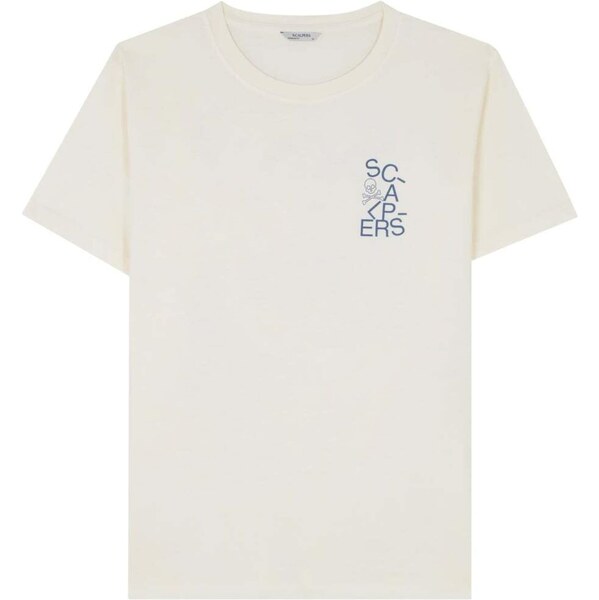 Scalpers Tričko Sound krémová / modrá 63156238