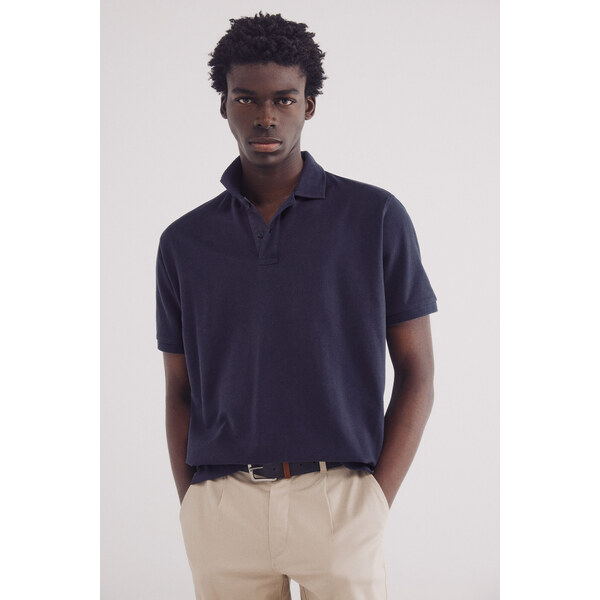 SPRINGFIELD Regular fit štruktúrované polotričko 62326595