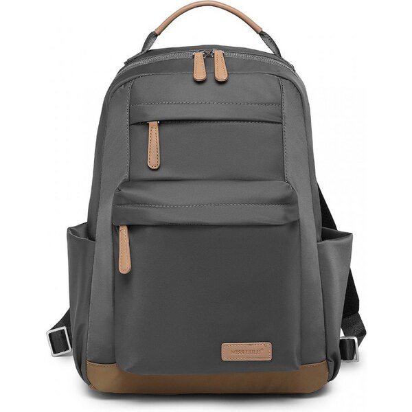 Miss Lulu Ruksak - multipocket, praktický na PC, šedý 62326646