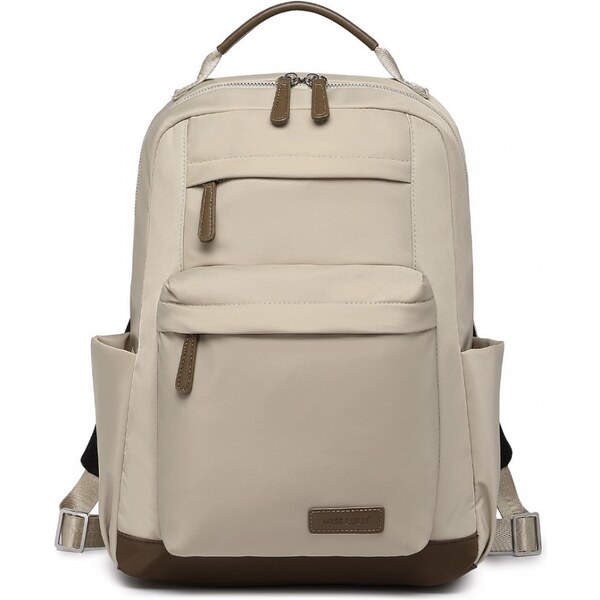Miss Lulu Ruksak - multipocket, praktický na PC, béžový 62326645