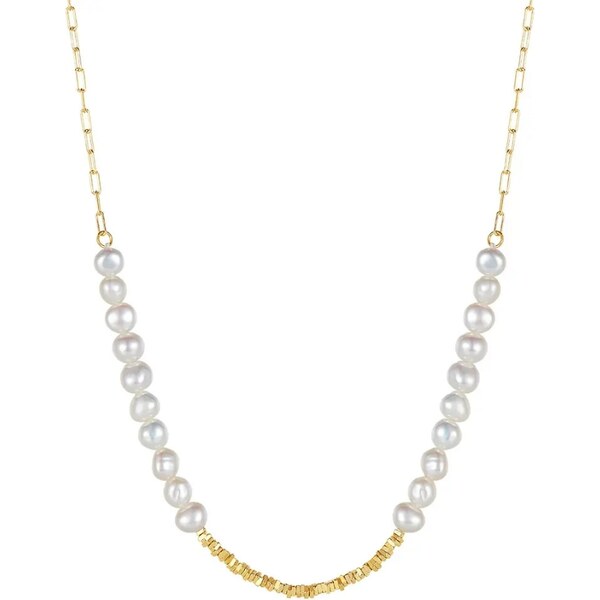 MAJYA Strieborná retiazka s perlami VANESSA pozlátená 11660 64582682