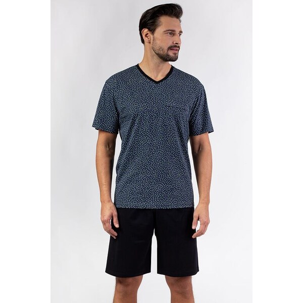 Regina Pánske pyžamo Marek krátke sivé 62399966