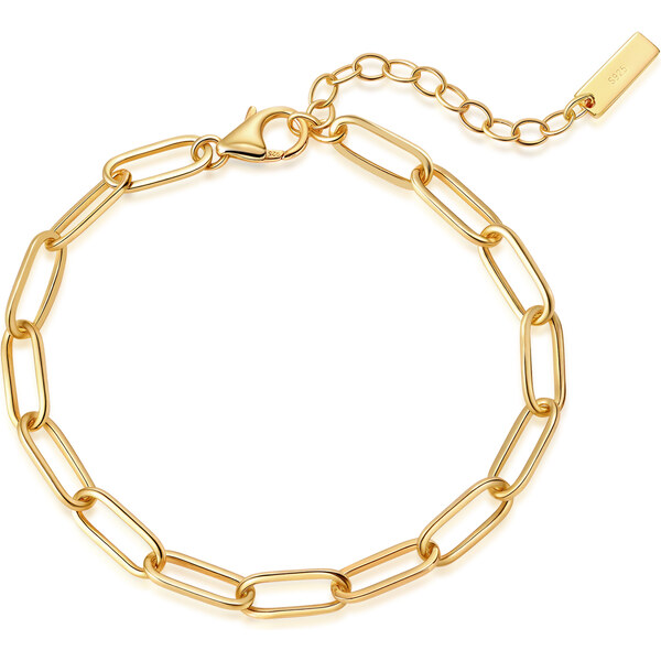 Olivie Stříbrný náramek ŘETĚZ GOLD 9401 64818302