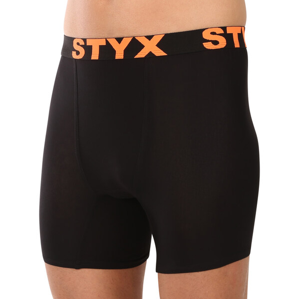 Pánske boxerky Styx long športová guma čierne (UN5960) 62330459