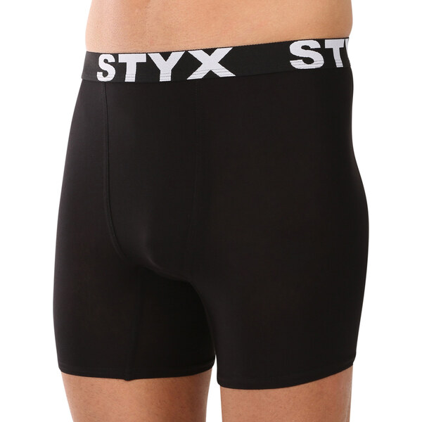 Pánske boxerky Styx long športová guma čierne (UN0960) 62330461