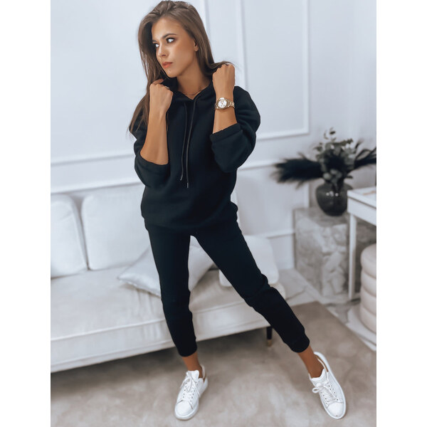 BASIC Čierna tepláková súprava s kapucňou KSENIIA PREMIUM AY0707 35635429