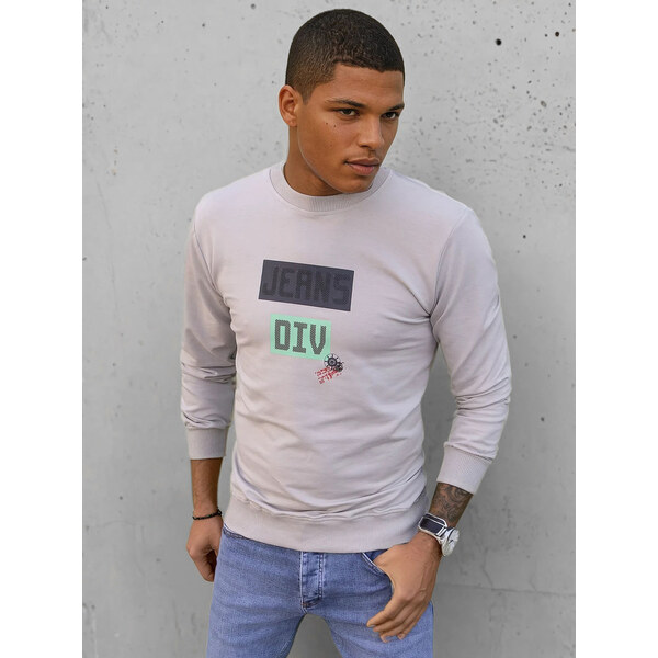 BASIC Béžová mikina JEANS BX5375 35635453