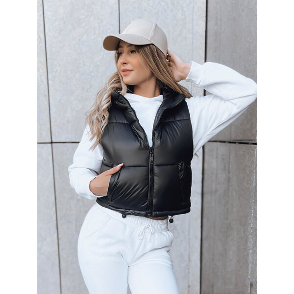 BASIC Čierna prešívaná vesta kratšieho strihu CEDAR TY3780 45738945