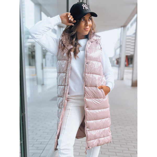 BASIC Svetloružová prešívaná vesta GANTINI TY3740 48618326