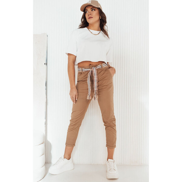 BASIC Camel nohavice s pásikom MAFRA UY1951 49672045