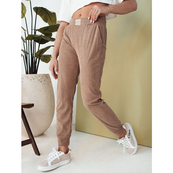 BASIC Camel rebrované tepláky BRINAT UY2049 52671162