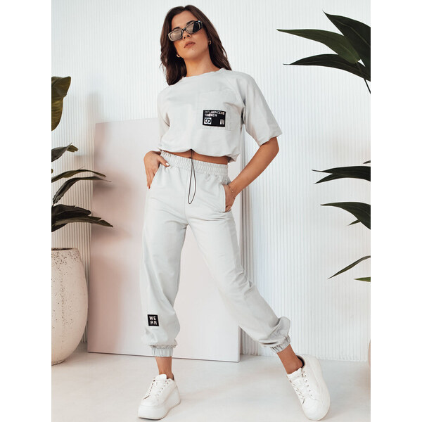 BASIC Svetlosivá súprava trička a teplákov HOLTY AY1026 52671207