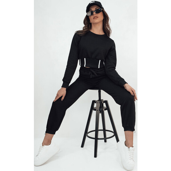 BASIC Čierna tepláková súprava KEILI AY1008 52672404