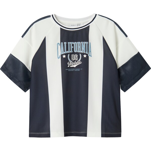 NAME IT Tričko NKMDonnol námornícka modrá / svetlomodrá / šedobiela 62341231