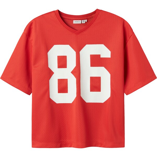 NAME IT Tričko NKMFerd červená / biela 62341288