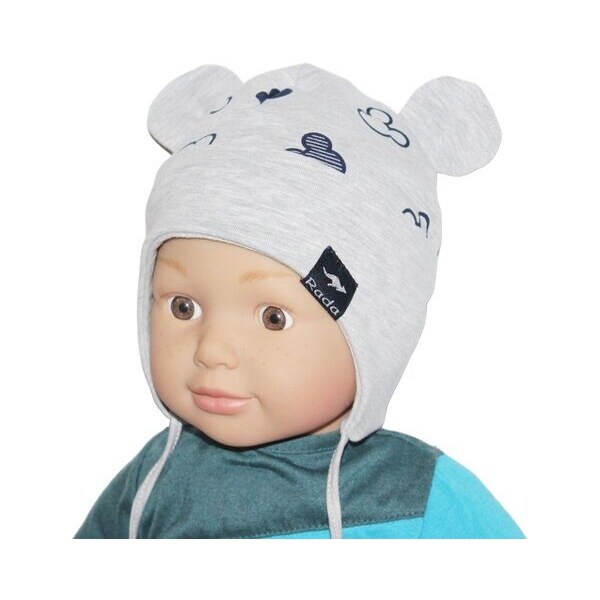 RADA Chlapčenská čiapka BEBE MIMI Grey 46458077