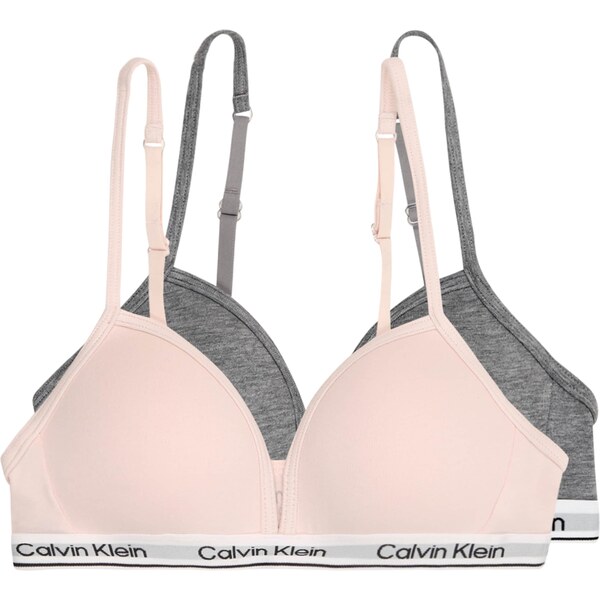 Calvin Klein Underwear Podprsenka svetlosivá / tmavosivá / ružová / 62915672