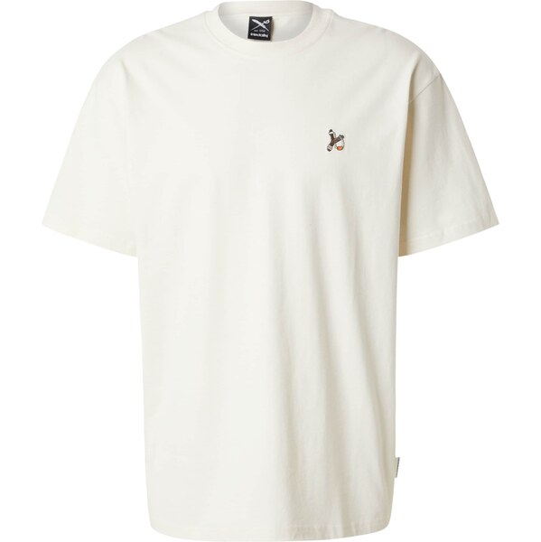 Iriedaily Tričko Zwille hnedá / oranžová / biela ako vlna 62413471