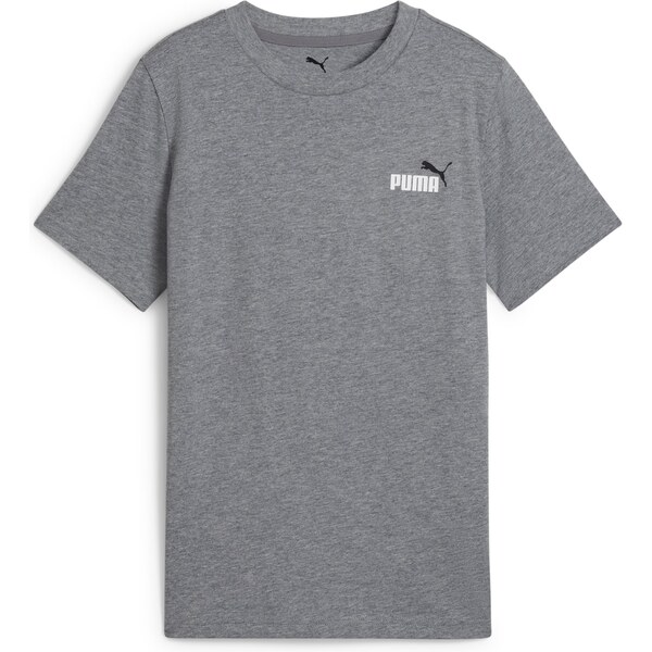 PUMA Tričko ESS No. 1 sivá melírovaná / čierna / biela 62369214