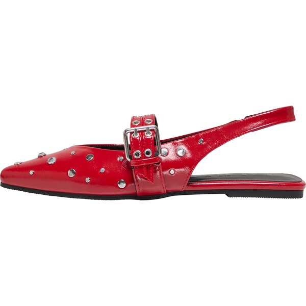 ONLY Baleríny s ramienkom ONLAURA-5 jasne červená / strieborná 65646655