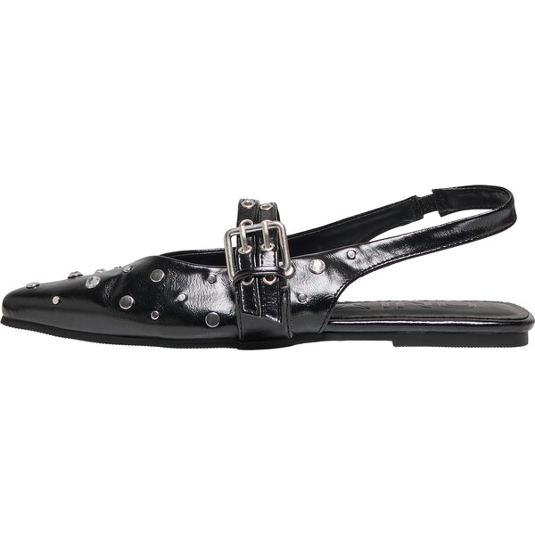 ONLY Baleríny s ramienkom ONLAURA-5 čierna / strieborná 65646656