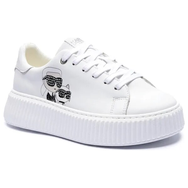 Karl Lagerfeld Kids Kožené sneakersy 62337474