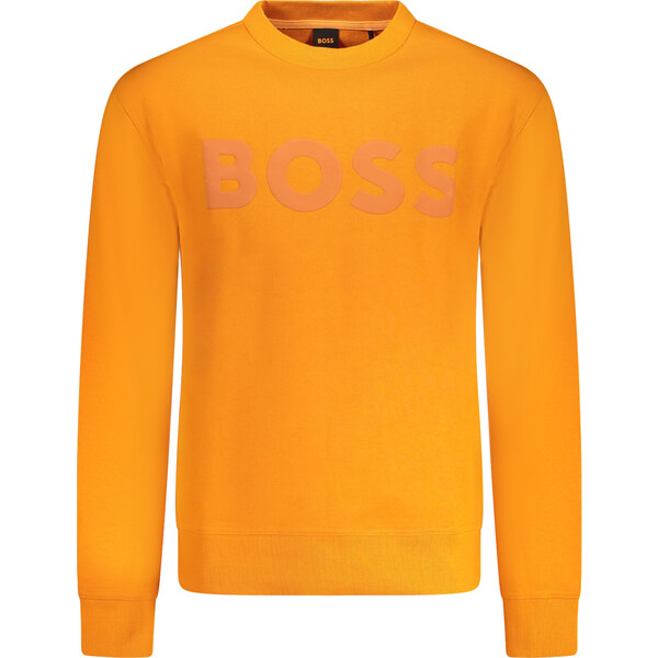 Pánska oranžová mikina BOSS bez zipsu 64703540
