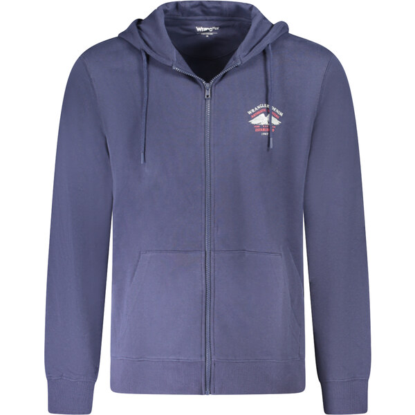 Pánska mikina Wrangler na zips modrá 64709865