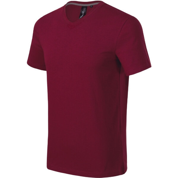 MALFINI, a.s. Akčné tričko s výstrihom do V granátovej farby 62349323
