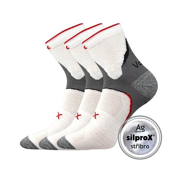 MAXTER antibakteriálne ponožky so striebrom VoXX biela 35-38 3 páry 62353527