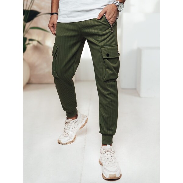 Dstreet Pútavé zelené kapsáčové joggery 62353562