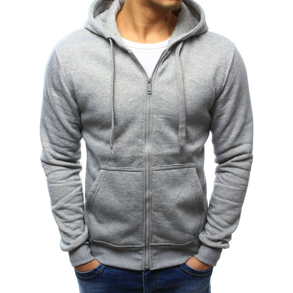 BASIC Pánska mikina s kapucňou šedá bx2412 5828665