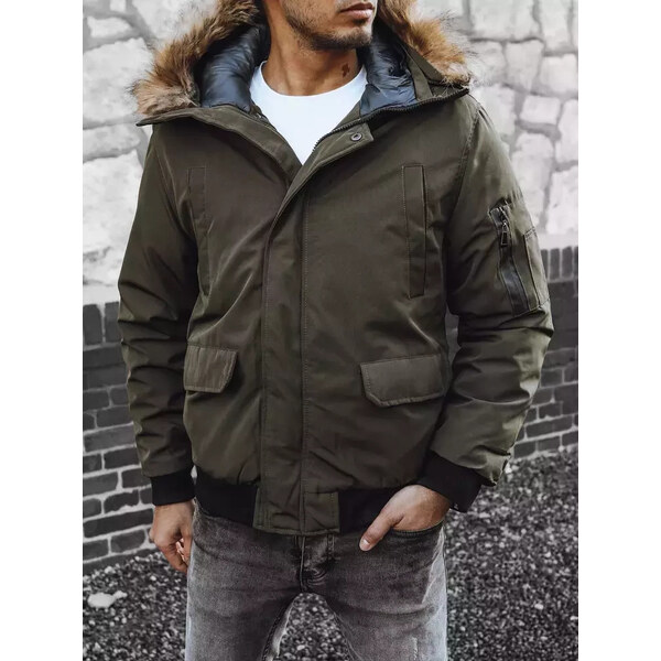 BASIC Tmavozelená krátka parka TX4308 36584890