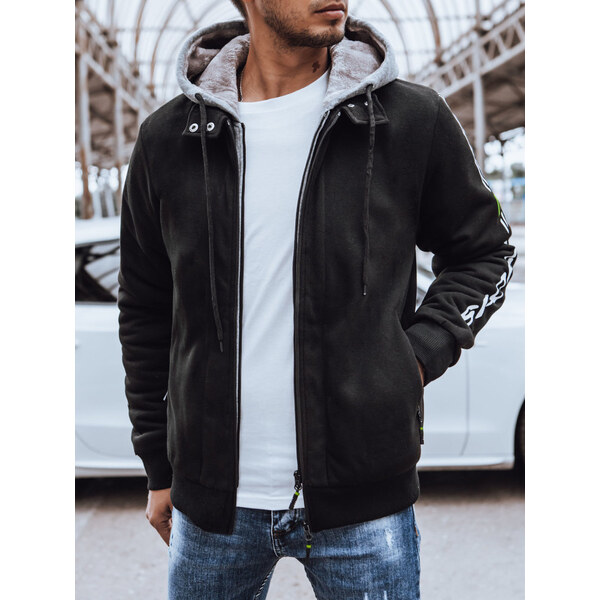 BASIC Čierna zateplená mikina BX5613 45555940