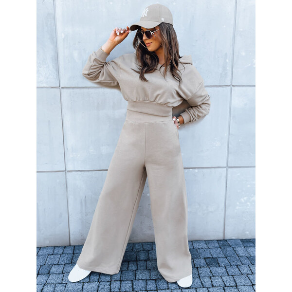 BASIC Béžová súprava so širokými nohavicami MINALIA AY0918 45555968