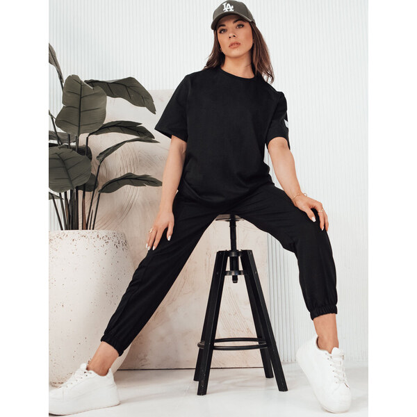 BASIC Čierna súprava trička a teplákov RIZNA AY1032 52672401