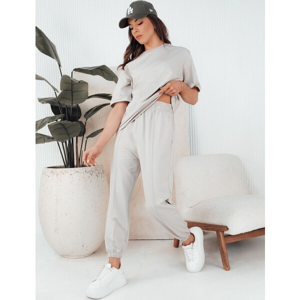 BASIC Svetlosivá súprava trička a teplákov RIZNA AY1033 52672402