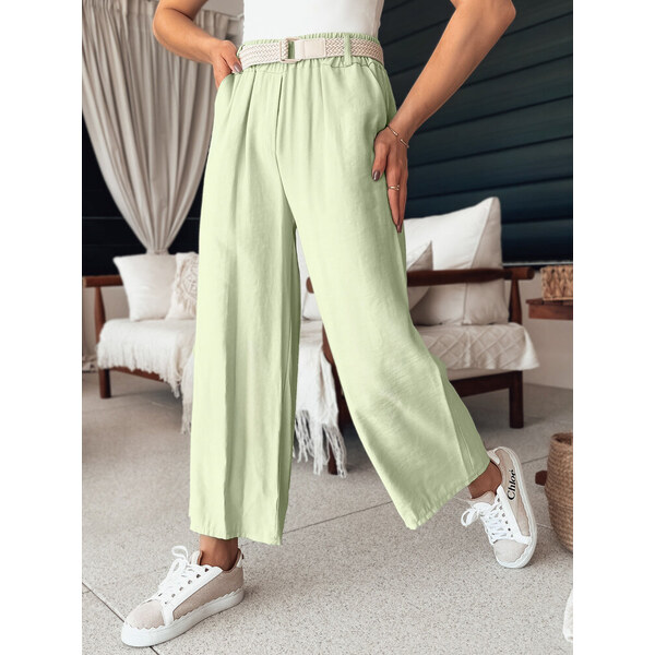 BASIC Mintové široké vzdušné nohavice CHIMAS UY2108 52672409