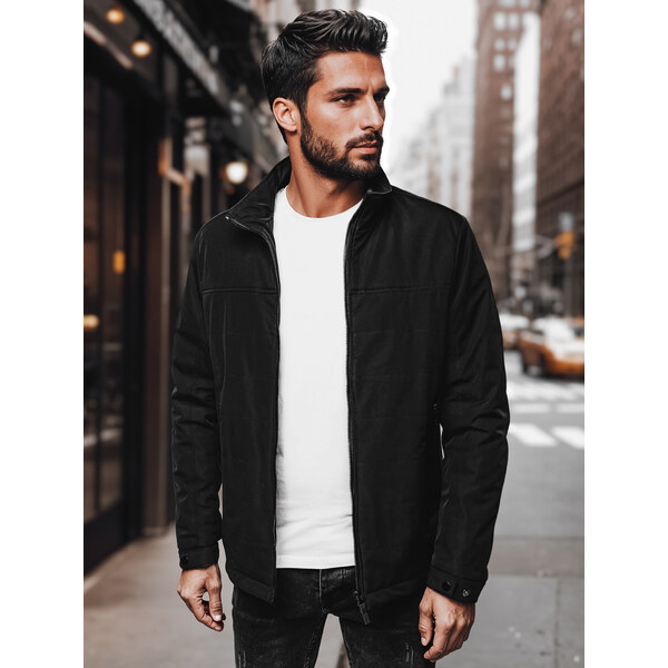 BASIC Čierna pánska prechodná bunda TX4995 62362597