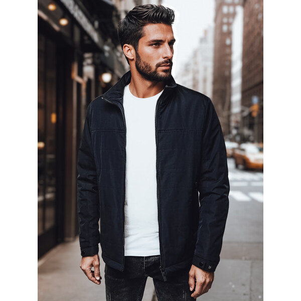 BASIC Tmavomodrá pánska prechodná bunda TX4994 62362596