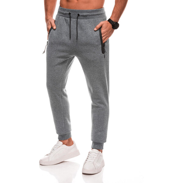 Edoti Mens BASIC uniform sweatpants - graphite melange V-7 EM-PABS 64668978