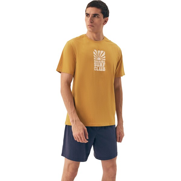 HENDERSON Pánske pyžamo 42600 Sun yellow 62364748