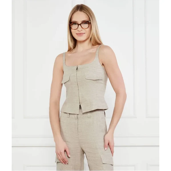 Marella Ľanový top NICOLAS | Slim Fit 62371509