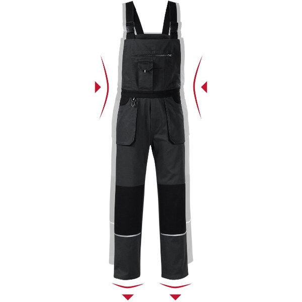 MALFINI, a.s. Pánske pracovné nohavice Woody ebony grey 62367957