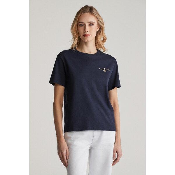 TRIČKO GANT ANCHOR SS T-SHIRT EVENING BLUE 62371603